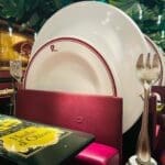 Themed interior of Bistrot Chez Rémy with oversized decor at Disneyland Paris