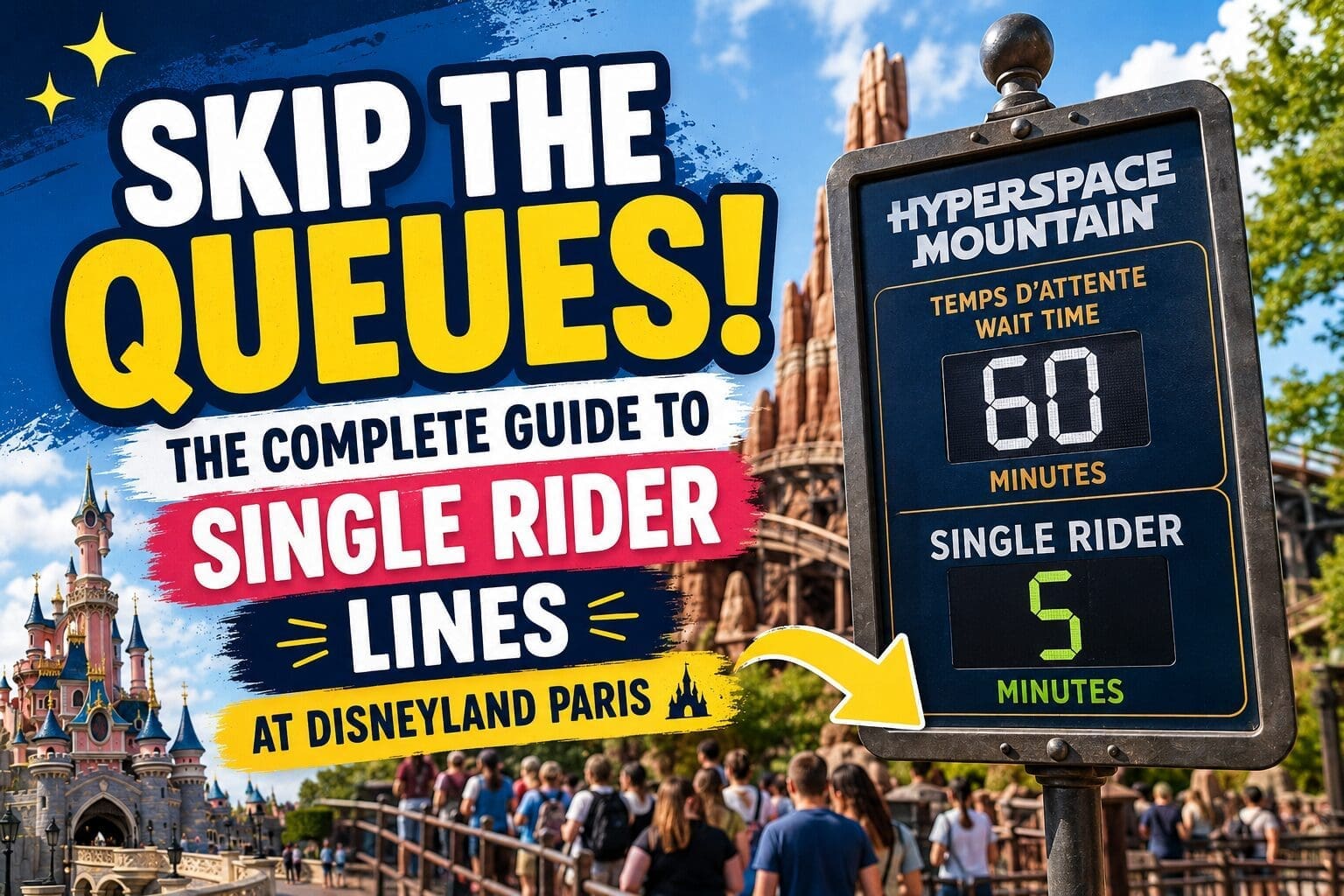 Single Rider Lines at Disneyland Paris – Time-Saving Tips & Rides