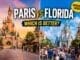Disneyland Paris vs Disney World comparison showing castle, crowds and park atmosphere differences