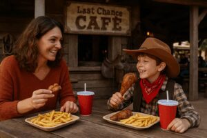 Guests enjoying Tex-Mex meals at Last Chance Café
