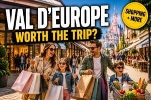 val d'europe shopping outlet near disneyland paris family day trip