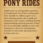 Disneyland Paris Pony Rides