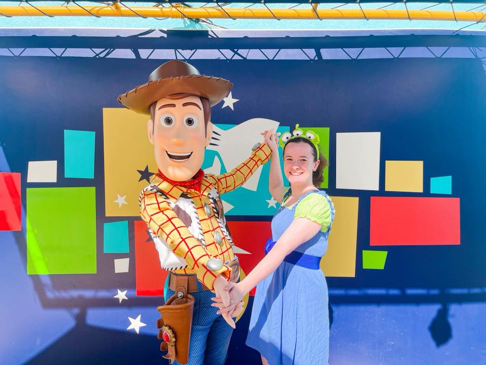Toy Story Aliens Disneybound at Disneyland Paris Guest Disneybounding as a Toy Story Alien with Woody at Disneyland Paris