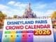 Disneyland Paris Crowd Calendar 2026 showing colour coded busy and quiet dates to help plan your visit