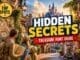 Hidden secrets treasure hunt guide at Disneyland Paris with family exploring magical themed streets and discovering hidden details near a fantasy castle