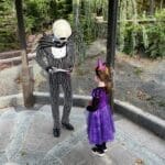 meeting jack skellington at disneyland paris