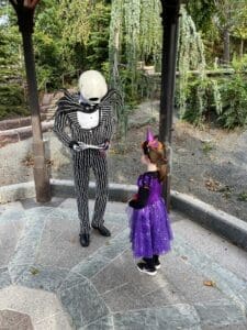 meeting jack skellington at disneyland paris