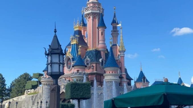 sleeping beauty castle side viewsleeping beauty castle side view