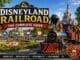 Disneyland Railroad steam train travelling around Disneyland Paris with Sleeping Beauty Castle in the background