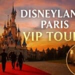 VIP Tours at Disneyland Paris: No public group tours, but private VIP Tours include queue-skipping, Donald’s Salon, character meet & greets, and exclusive parade views.