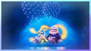 cascade of lights disney adventure world night time show