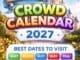 Disneyland Paris Crowd Calendar 2027 predicted busy and quiet dates