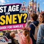 Best age for Disneyland Paris showing family with children of different ages enjoying theme park