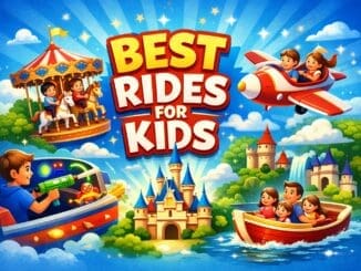 best rides for kids at Disneyland Paris featuring gentle family rides including carousel flying ride and boat ride