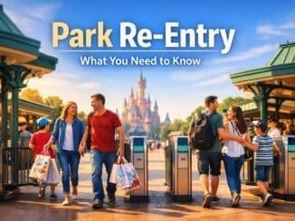 Can you leave and re enter Disneyland Paris with guests walking through entrance gates