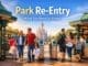 Can you leave and re enter Disneyland Paris with guests walking through entrance gates