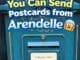 Arendelle post box in World of Frozen Disneyland Paris where guests can send postcards home