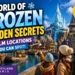 World of Frozen Disneyland Paris Arendelle village and ice palace with hidden details and film locations guide
