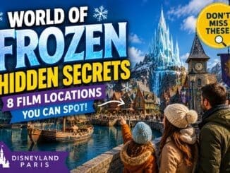 World of Frozen Disneyland Paris Arendelle village and ice palace with hidden details and film locations guide