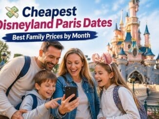 Cheapest Disneyland Paris dates for families showing best value prices by month for a family of four in 2026