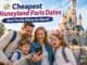 Cheapest Disneyland Paris dates for families showing best value prices by month for a family of four in 2026