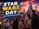 Star Wars Day Disneyland Paris 2026 guide with family in futuristic Discoveryland setting