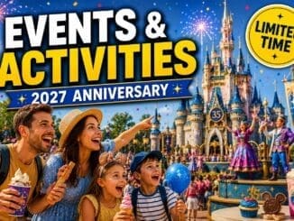 Disneyland Paris 35th anniversary events and activities 2027 with shows food and celebrations