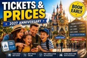 Disneyland Paris 35th anniversary tickets prices and packages 2027 planning guide