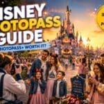 Disneyland Paris PhotoPass photographer taking magical castle photos for families and couples