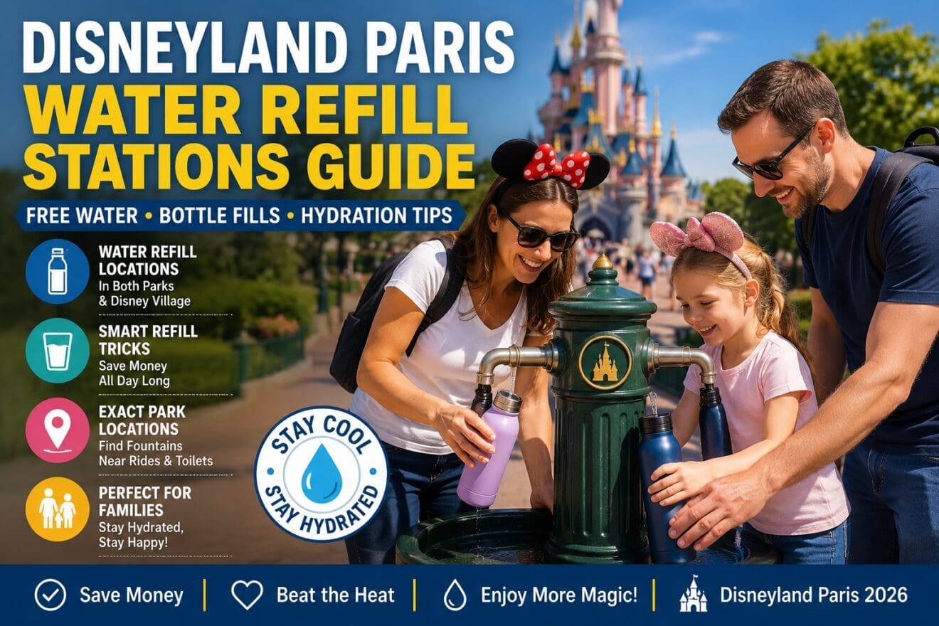 Disneyland Paris Water Refill Stations Guide (2026): Free Water