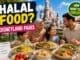 Halal food options at Disneyland Paris with vegetarian and seafood meals and family dining scene