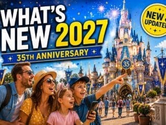What’s new at Disneyland Paris 2027 35th anniversary castle celebration with family reacting