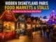 Colourful Disneyland Paris food market stalls serving regional French food and seasonal snacks near Fantasyland