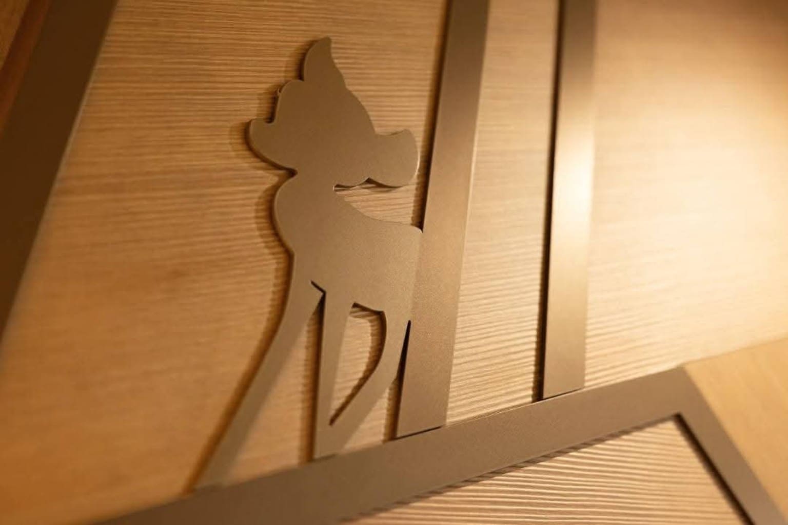 Bambi woodland details in refurbished Disney Sequoia Lodge room