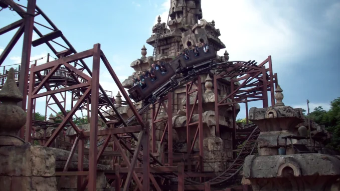 Indiana Jones & Temple of Peril mid-ride